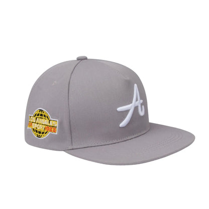 Adjustable Embroidered Flat Bill Snapback Baseball Hat