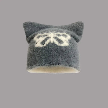 Harajuku Devil Butterfly Cat Ear Bucket Hat