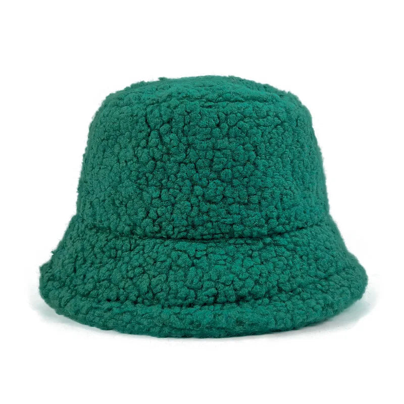 Harajuku Lamb Wool Bucket Hat
