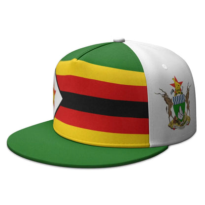Zimbabwe Flag Custom Name Snapback Cap