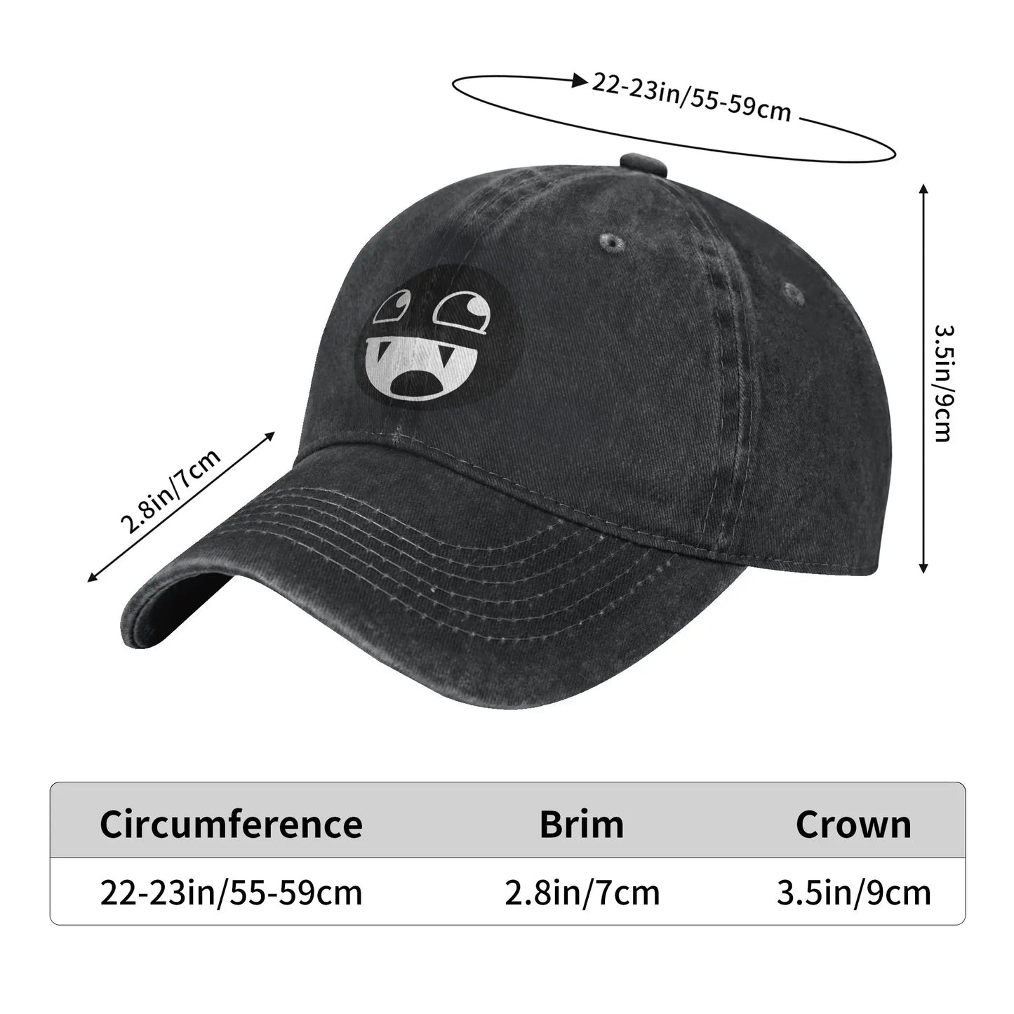 Domo Kun Distressed Washed Meme Baseball Cap