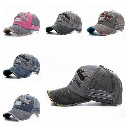 Vintage 1969 Letter Denim Baseball Cap