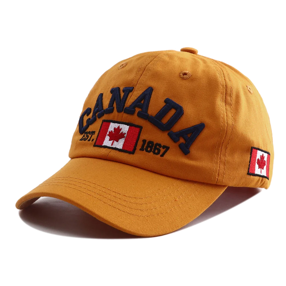 Canada Flag Embroidered Adjustable Snapback Baseball Hat
