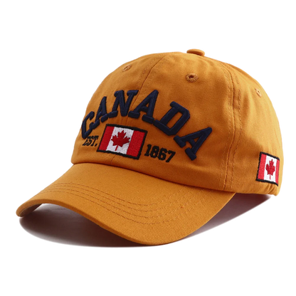 Canada Flag Embroidered Adjustable Snapback Baseball Hat