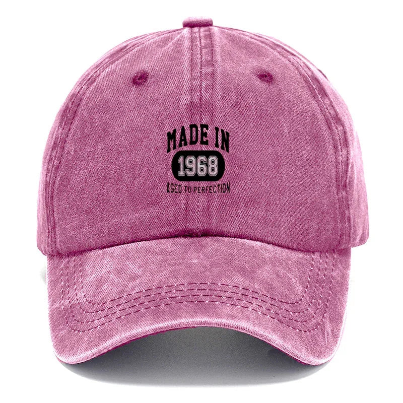 1968 Vintage Washed Cotton Retro Classic Baseball Cap