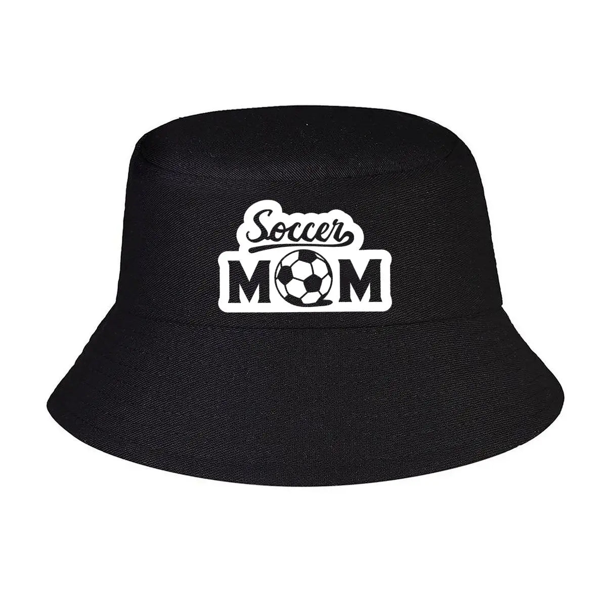 Proud Soccer Mom Typography Design Casual Bucket Hat