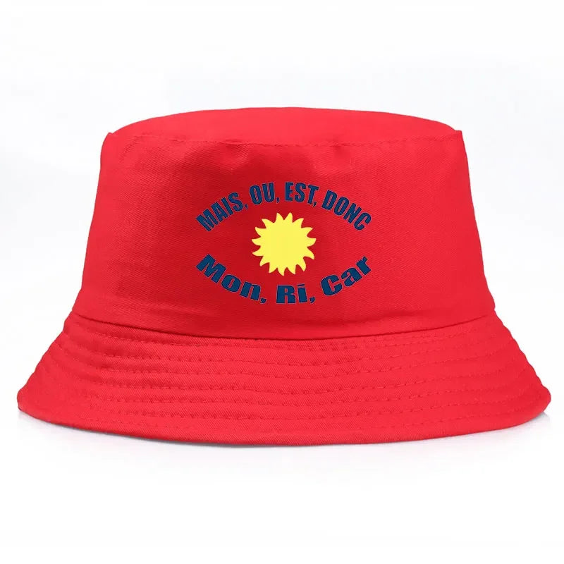 Mais Ou Est Reversible Cotton Bucket Hat