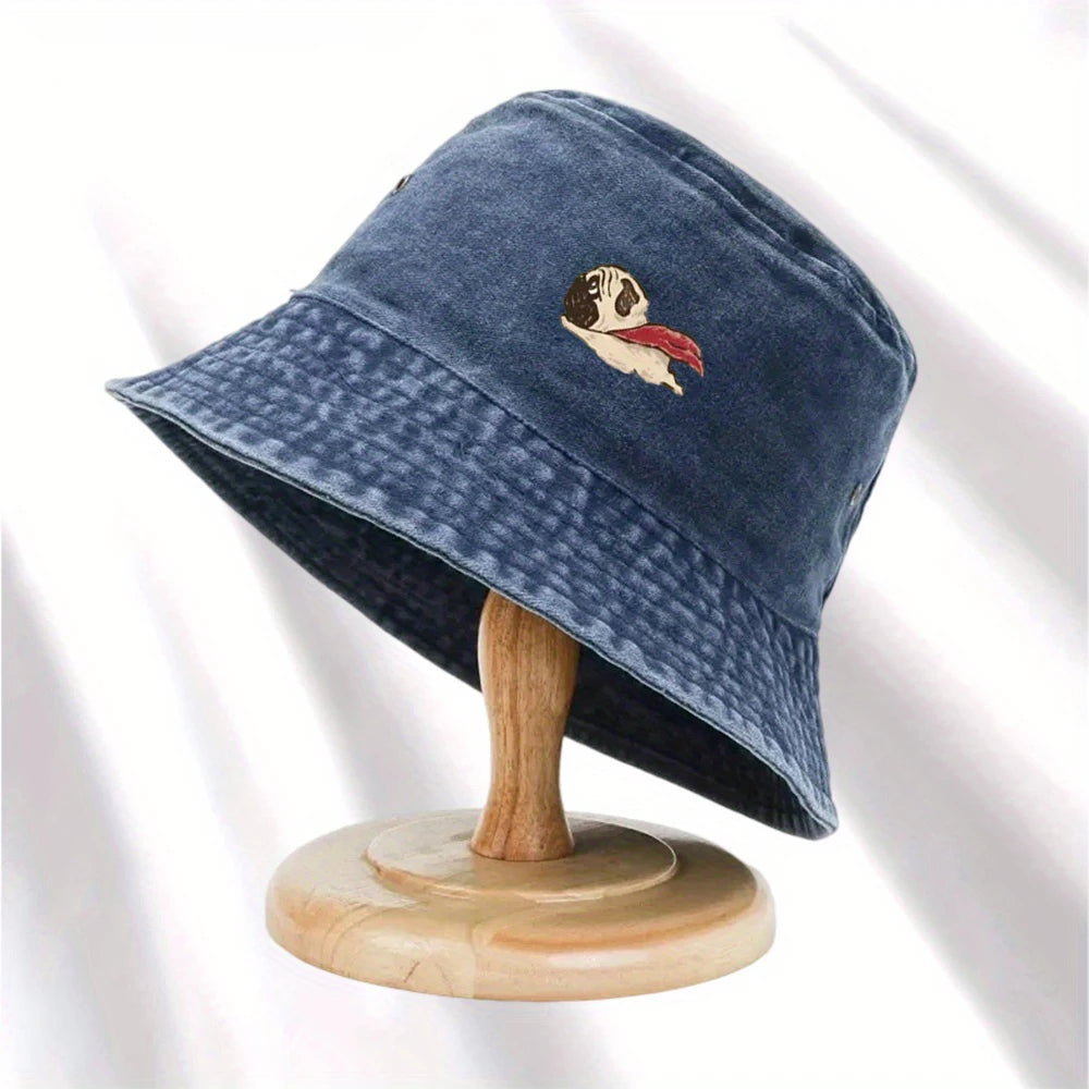 Vintage Dog Print Bucket Hat