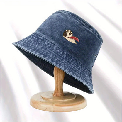 Vintage Dog Print Bucket Hat