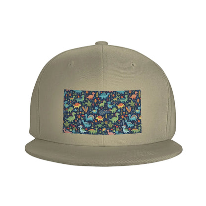 Cartoon Cute Dinosaur Pattern Snapback Cap