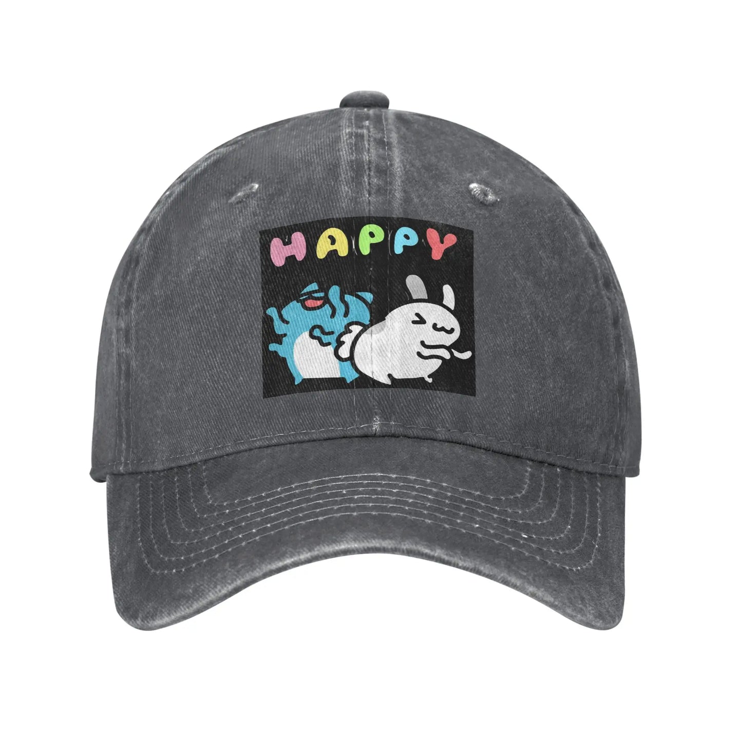Bugcat Capoo Washed Denim Adjustable Baseball Cap