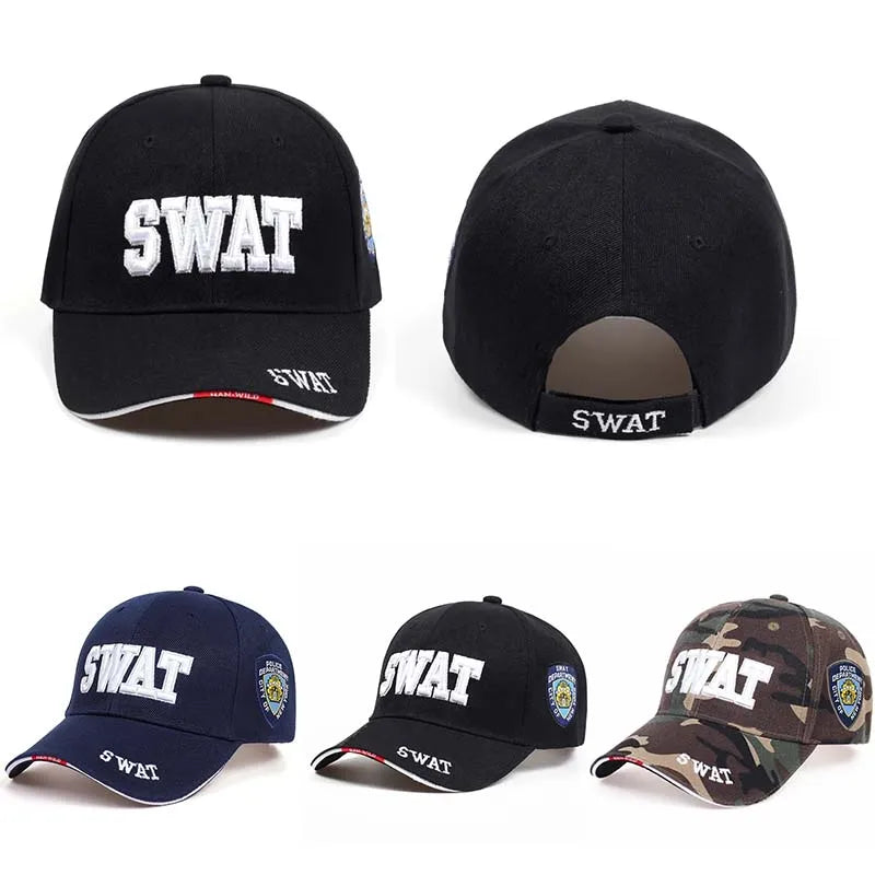 Unisex “SWAT” Embroidered Streetwear Snapback Cap