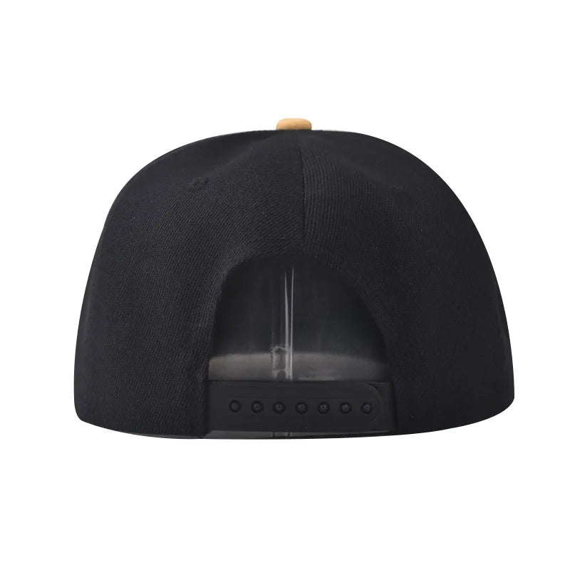 Fashion Embroidery Flat Brim Snapback Cap