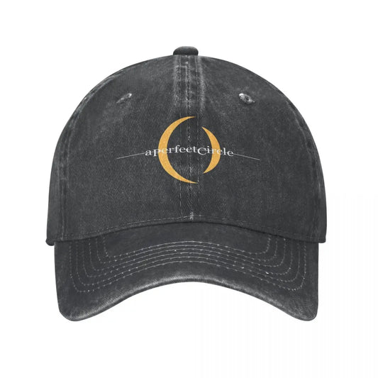 A Perfect Circle Distressed Washed Baseball Cap