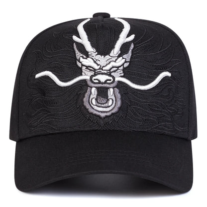 Unisex Dragon Embroidered Baseball Cap