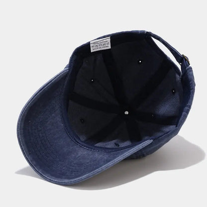 Cotton Geometric Embroidery Adjustable Outdoor Baseball Cap