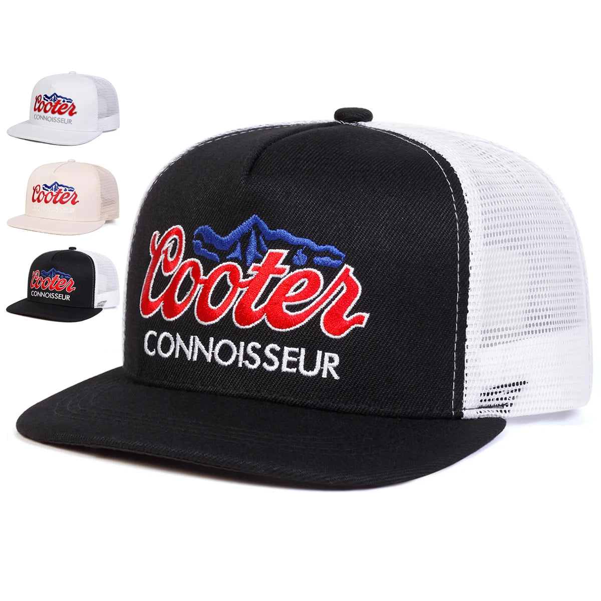 Unisex Cooter Letter Embroidery Hip-hop Net Hats