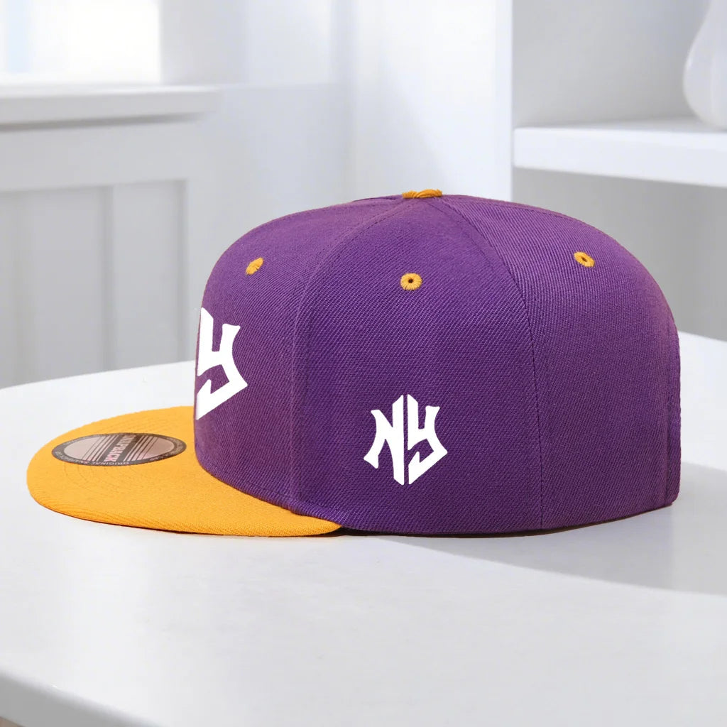 Unisex Color Block Snapback Baseball Cap