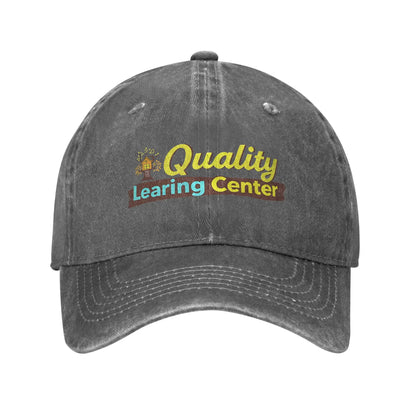 Quality Learning Center Distressed Denim Retro Baseball Cap