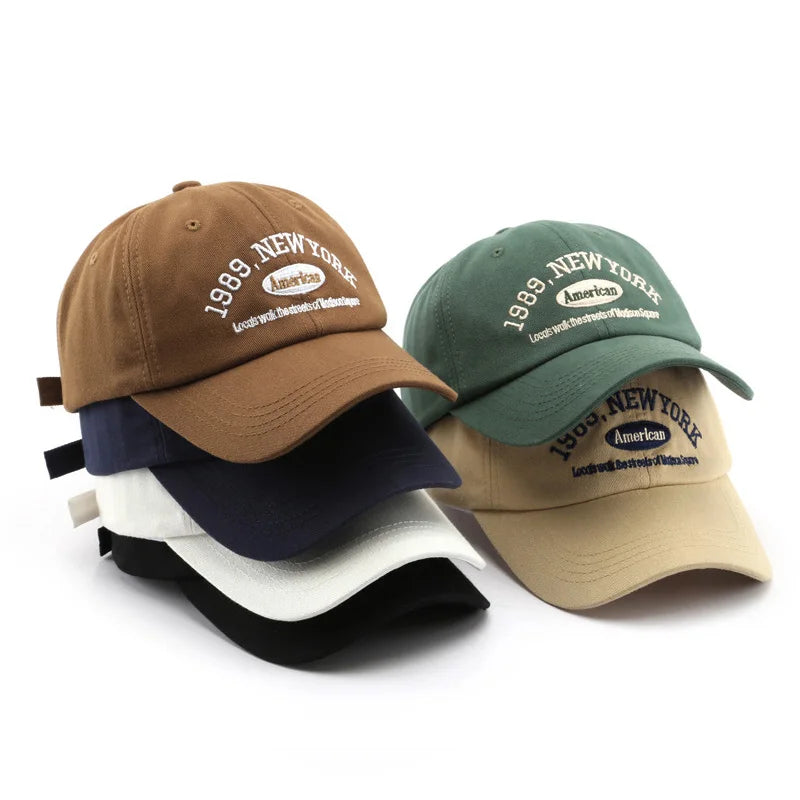 Letters Embroidered Unisex Cotton Baseball Cap
