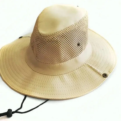 Wide Brim Straw Beach Sun Hat Men