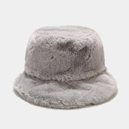 Fluffy Faux Fur Winter Bucket Hat