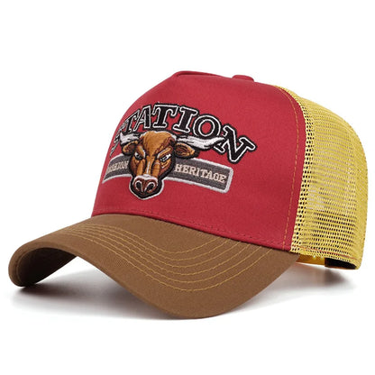 Unisex Sun Hat Hip Hop Mesh Trucker Hat