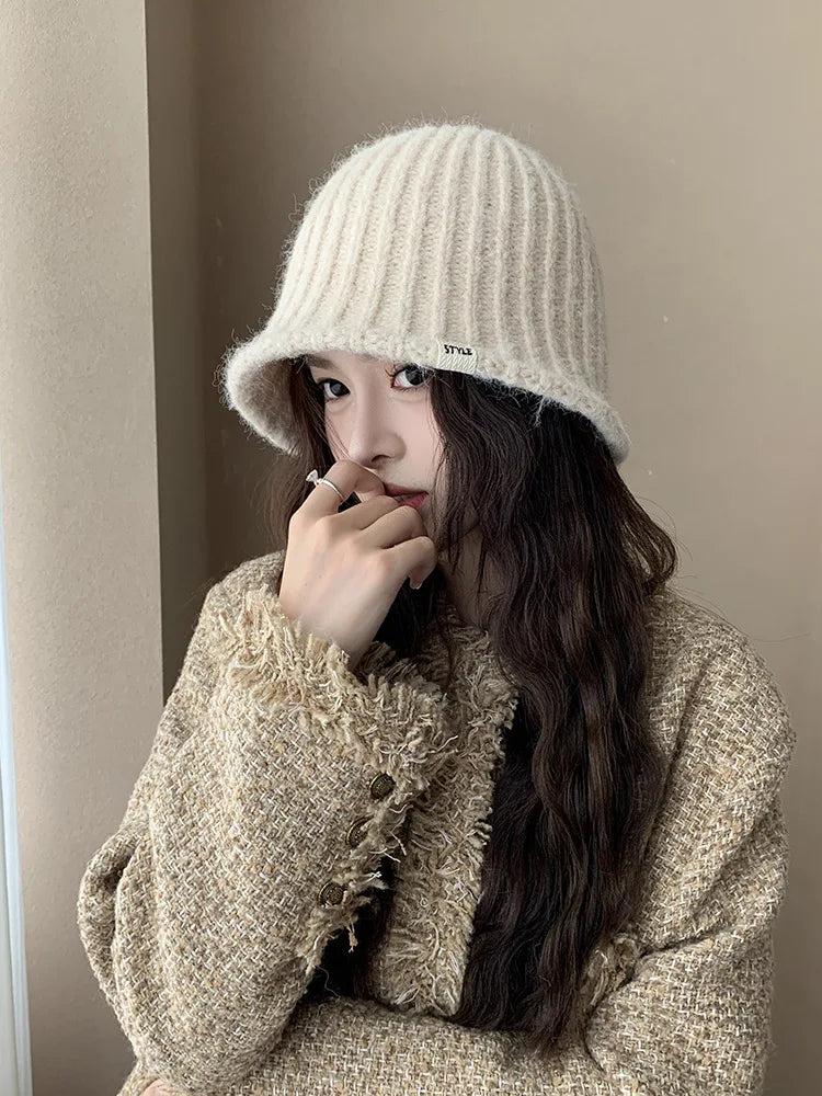 Knit Woolen Bucket Hat