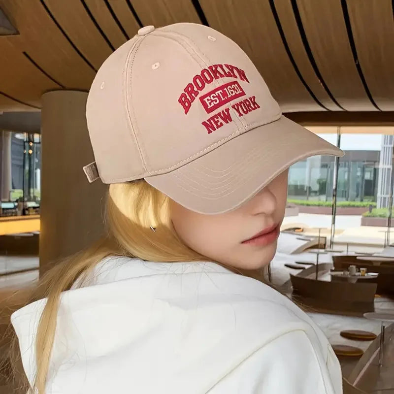 Brooklyn NY Logo Embroidered Adjustable Baseball Cap