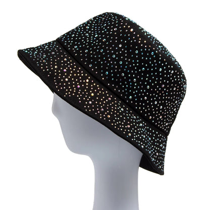 Y2K Rhinestone Cotton Bucket Hat