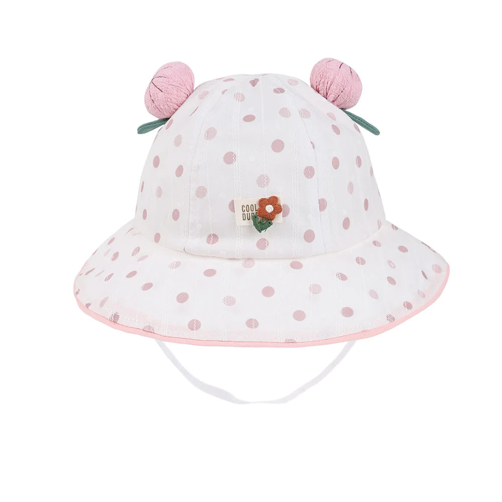 Baby Cute Dot Beach Sun Bucket Hat