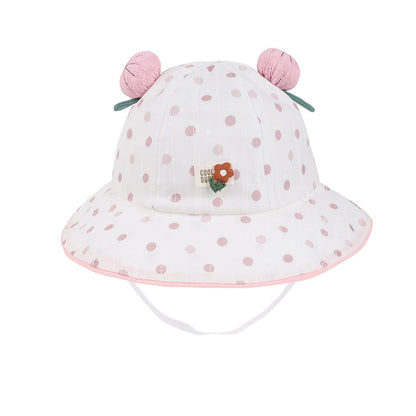 Baby Cute Dot Beach Sun Bucket Hat