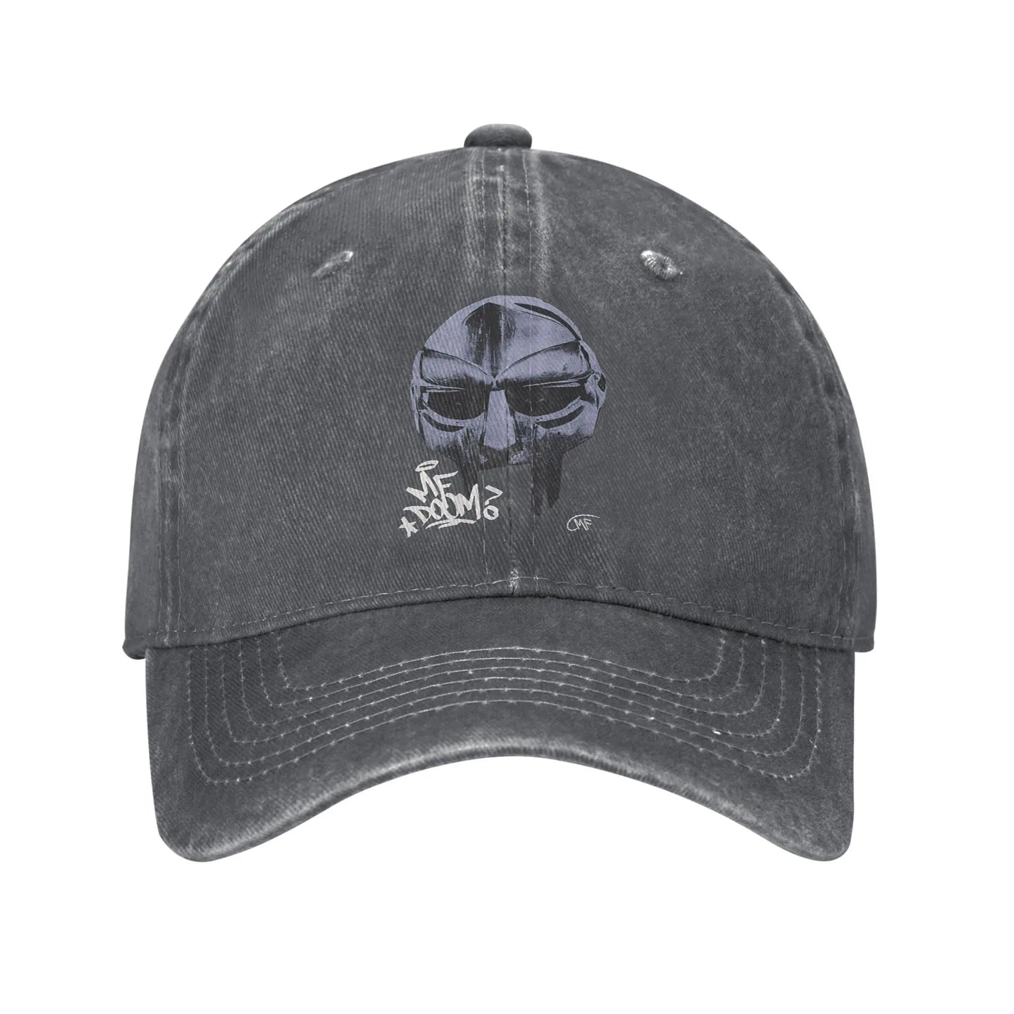 MF Doom Washed Breathable Snapback Baseball Cap