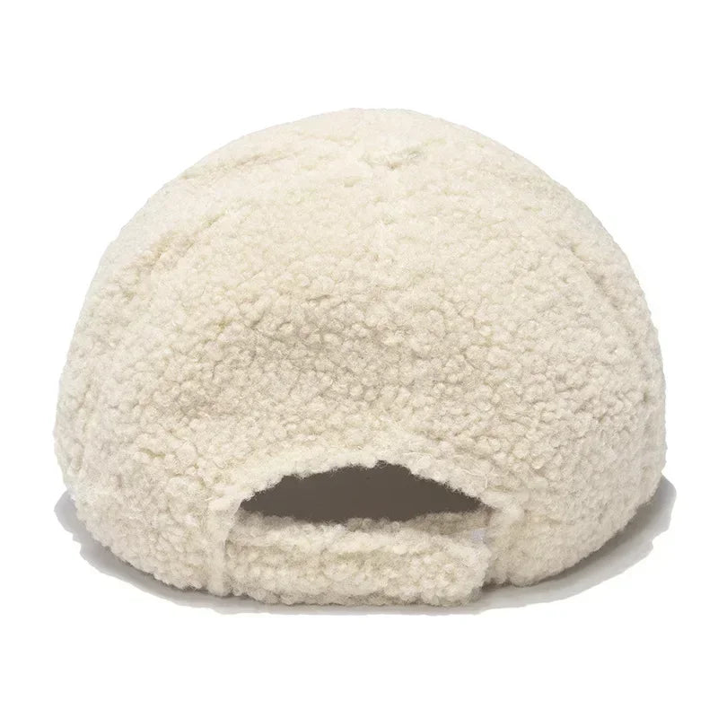 Unisex Korean Style Plush Winter Baseball Cap