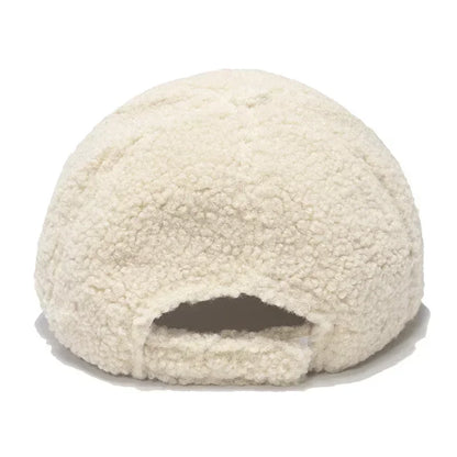 Unisex Korean Style Plush Winter Baseball Cap