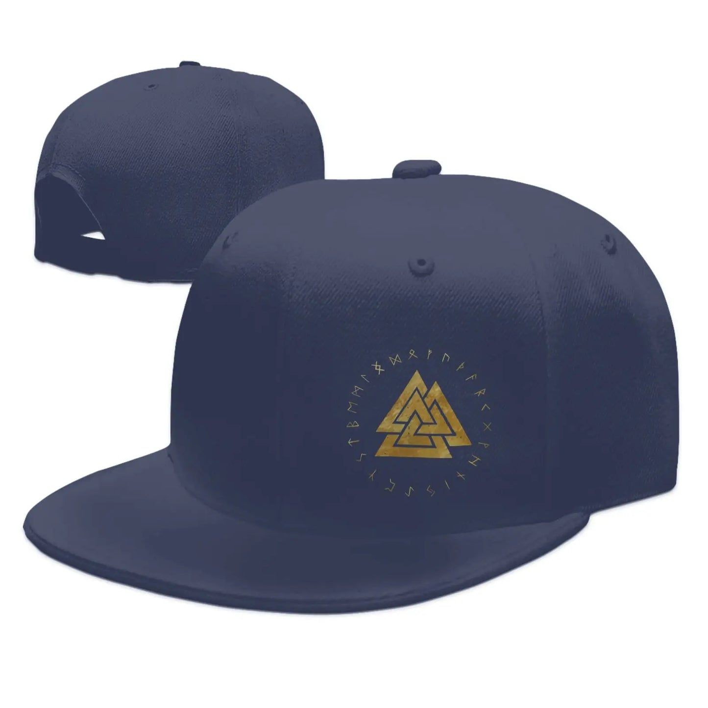 Valknut Odin Symbol Adjustable Snapback Cap
