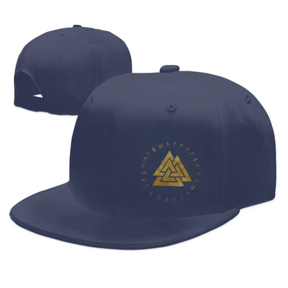 Valknut Odin Symbol Adjustable Snapback Cap