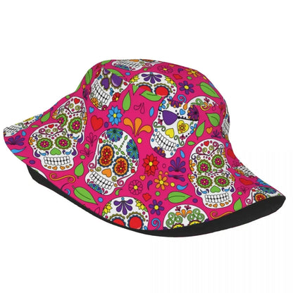 Day Of The Dead Sugar Skull Bucket Hat