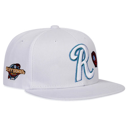 R Letter Embroidery Unisex Street Snapback Cap