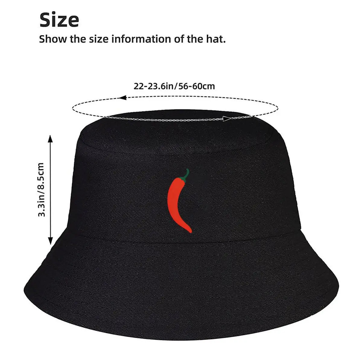 Chili Pepper Graphic Winter Fisherman Bucket Hat
