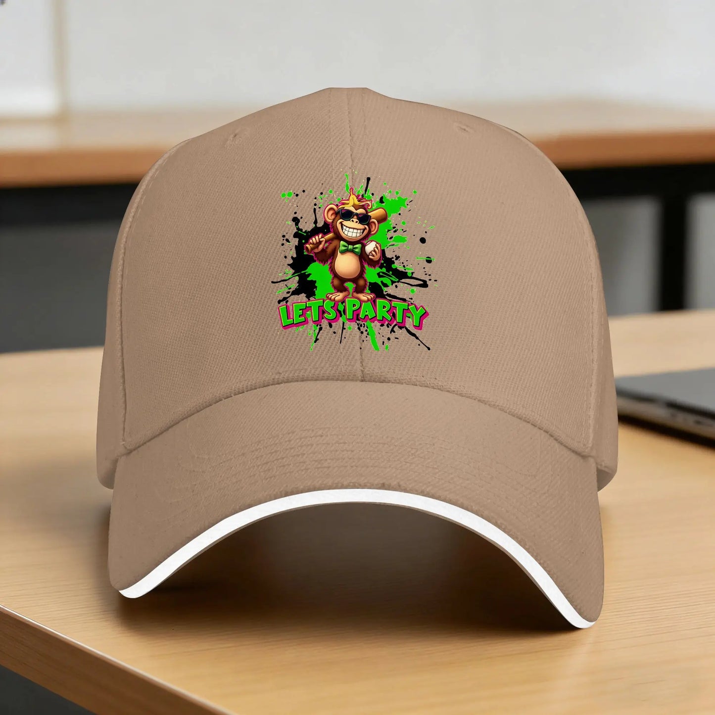 Party Animals Graphic Casual Outdoor Baseball Cap