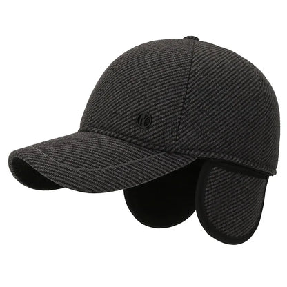 Autumn Winter Baseball Cap with Ear Flaps