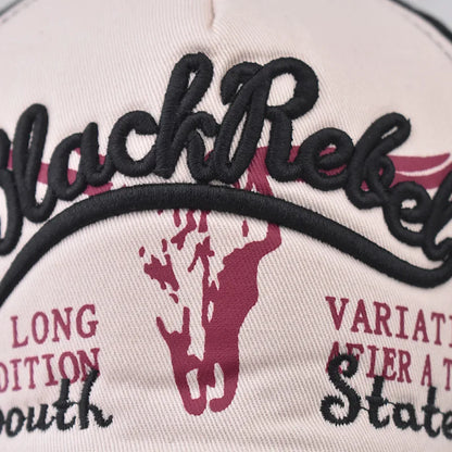 Retro Canvas Letter Baseball Cap