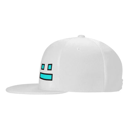 Geometry Dash Gaming Streetwear Adjustable Snapback Cap