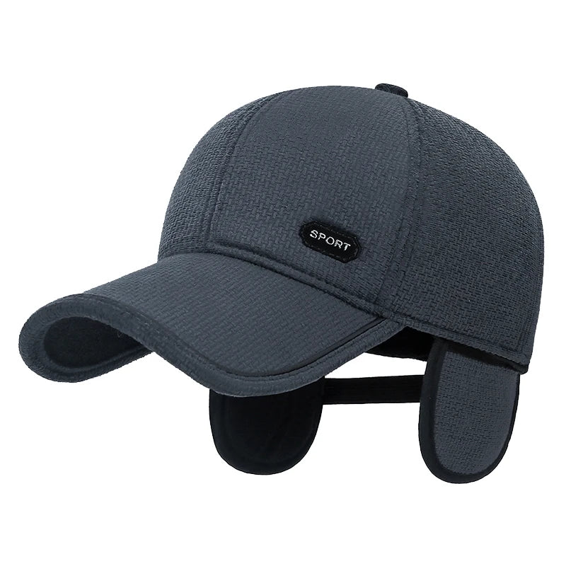 Winter Windproof Baseball Cap with Ear Protection