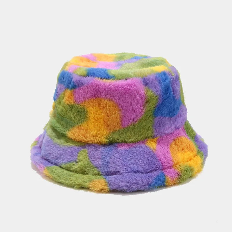 Women's Fluffy Fleece-Lined Bucket Hat