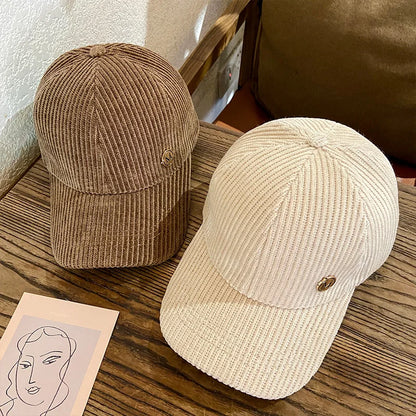 Women's Corduroy Snapback Baseball Cap