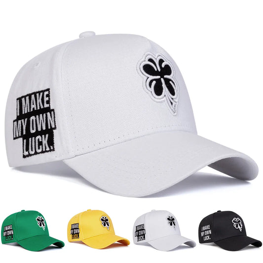 Unisex Clover Embroidery Baseball Net Caps