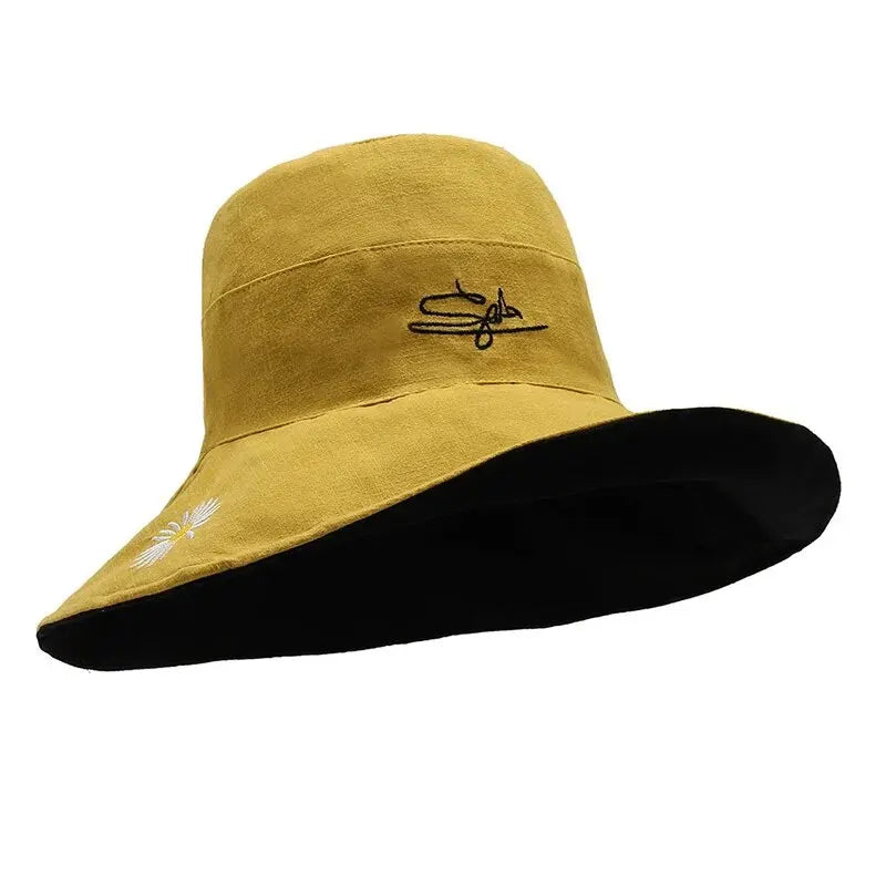 Unisex Large Brim Bucket Hat
