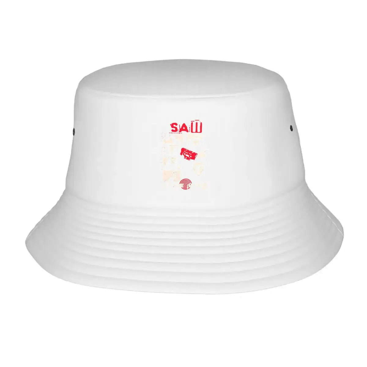 Saw Movie Play Me Tape Graphic Bucket Hat